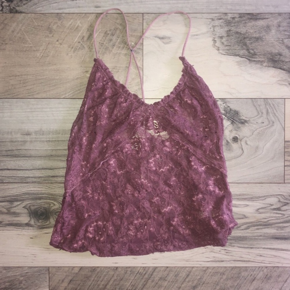 Free People lace crop top